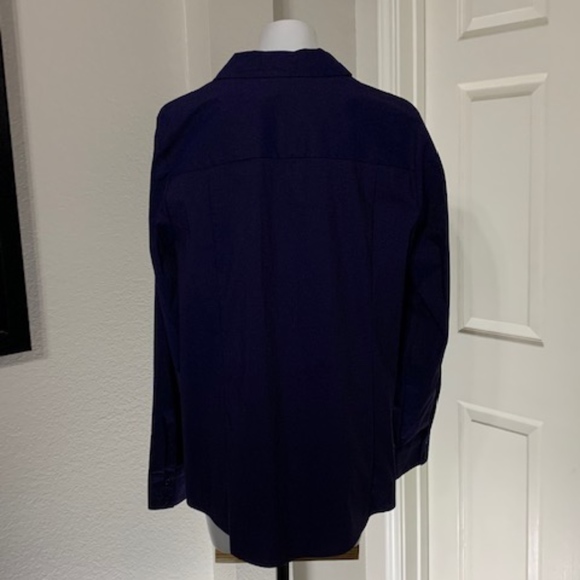 NWT Lane Bryant Navy Button Up Shirt Size 24 - Picture 3 of 6